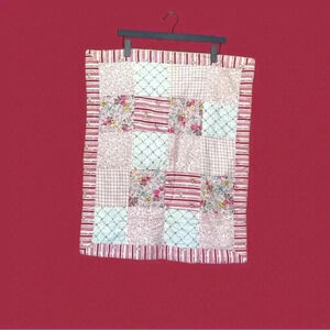 Source  Unknown, NWOT, set of two cottagecore pillow shams in quilt like fabric